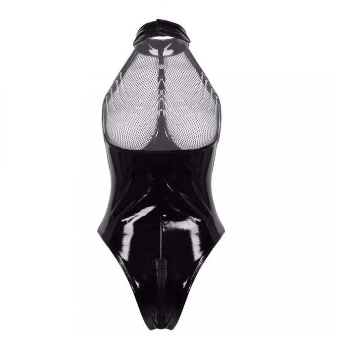 Erotisch Sexy Leer Mesh Lingerie Sex Babydoll Erotic Teddy Corset Zipper Sexy Lingerie