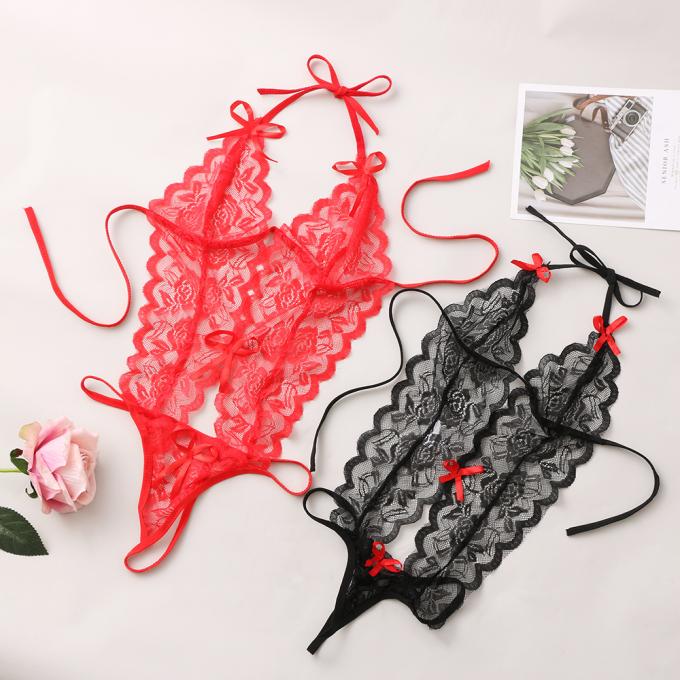 2020 Three-Point Sexy Lingerie Uit één stuk van het Kantperspectief