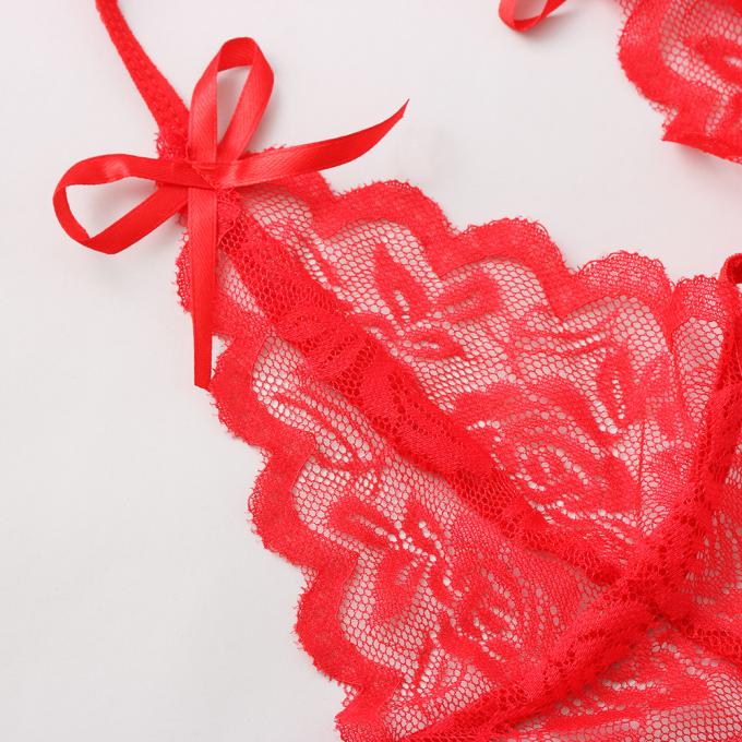 2020 Three-Point Sexy Lingerie Uit één stuk van het Kantperspectief
