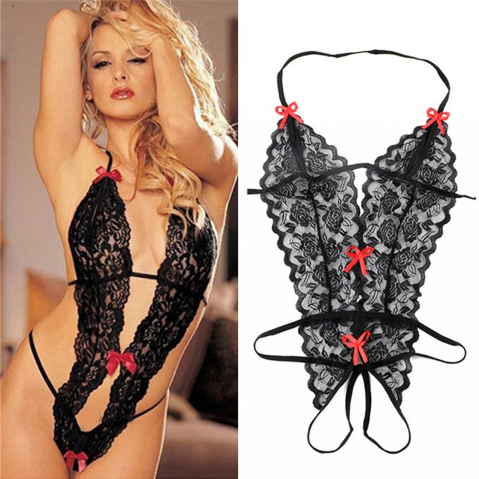 2020 Three-Point Sexy Lingerie Uit één stuk van het Kantperspectief