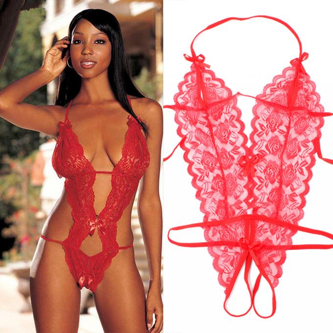 2020 Three-Point Sexy Lingerie Uit één stuk van het Kantperspectief