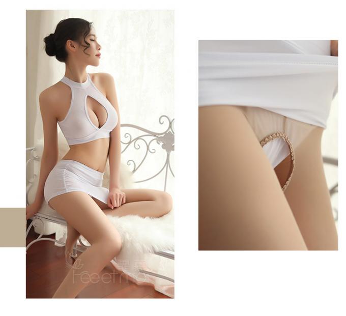 Hoogste 4new-het Een lijst maken van Hoogte - kwaliteitsfioyia005 Transparante Sleeveless Bodysuit Vrouwen Hete Sexy Lingerie