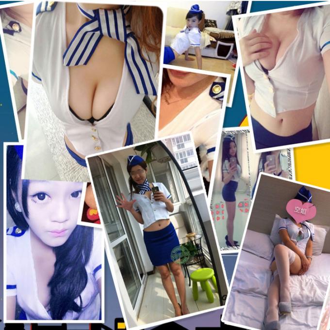Van de Lingeriecosplay van stewardesssexy costumes uniform Sexy Sexy Eenvormig voor Vrouwen Lingrie
