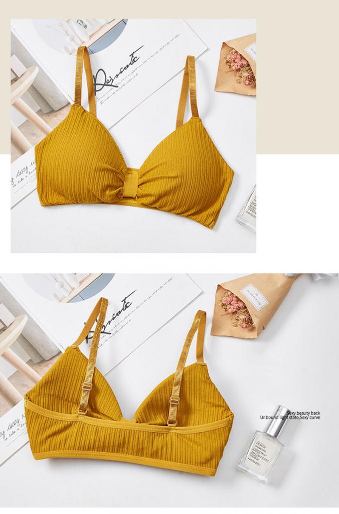 Comfortabele Katoenen Ondergoed, In te ademen en Verwijderbare van de de Sportenbustehouder van het Schuimstootkussen Lingerie