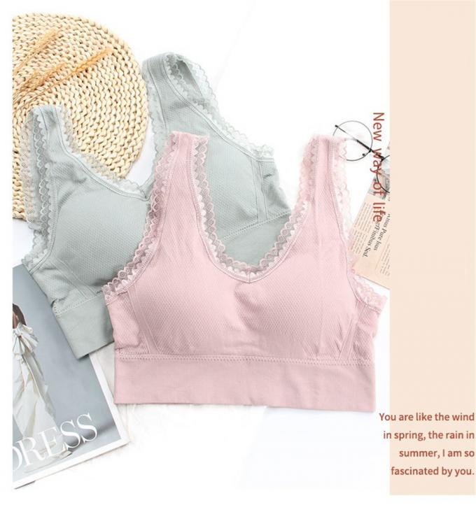 Comfortabele Katoenen Ondergoed, In te ademen en Verwijderbare van de de Sportenbustehouder van het Schuimstootkussen Lingerie