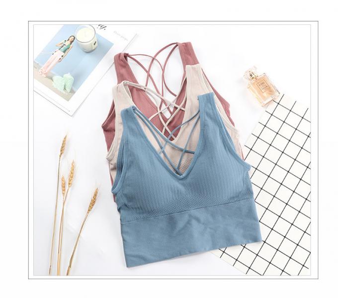 Comfortabele Katoenen Ondergoed, In te ademen en Verwijderbare van de de Sportenbustehouder van het Schuimstootkussen Lingerie
