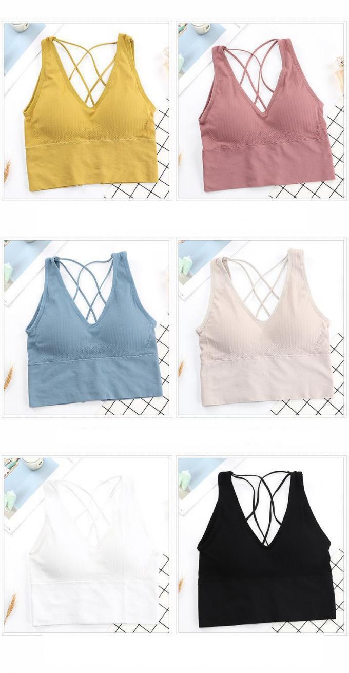 Comfortabele Katoenen Ondergoed, In te ademen en Verwijderbare van de de Sportenbustehouder van het Schuimstootkussen Lingerie