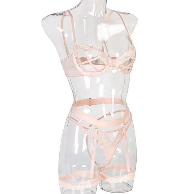 Sexy Bustehouders en Damesslipjes Geplaatst Ondergoed Holle Sexy Damesslipjes Geplaatst Lichaamskleding voor Geslachtslingerie