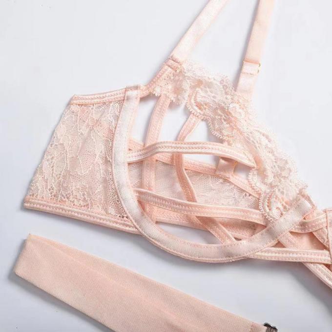 Sexy Bustehouders en Damesslipjes Geplaatst Ondergoed Holle Sexy Damesslipjes Geplaatst Lichaamskleding voor Geslachtslingerie