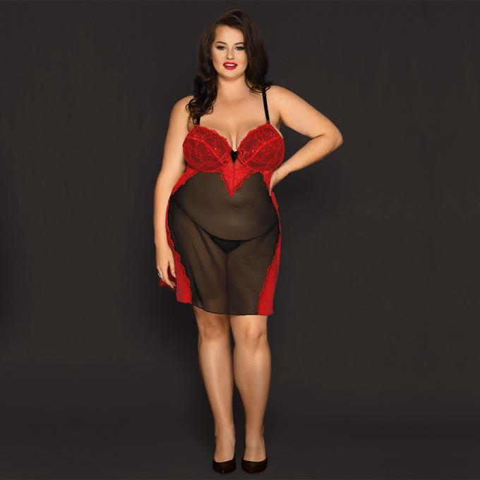 Nieuwe van de Lingerievrouwen ′ S van Kantpyjama's Sexy van de Grootteleepcoat Grote de Slaaprok