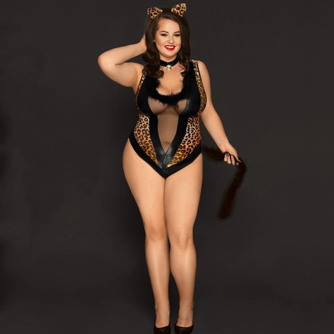 Plus Bodysuit van Grootte het Sexy Vrouwen ′ s Ondergoed van het Geslachtscosplay van Catsuit van het Lingerie Hete Erotische Latex