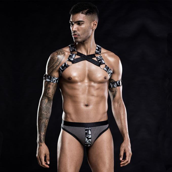 De sexy Bodysuit van het Mensen′ s Vest van de de Uitrustingsriem van het Lingerie Vastgestelde Geslacht Nachtkleding van het de Rolspel