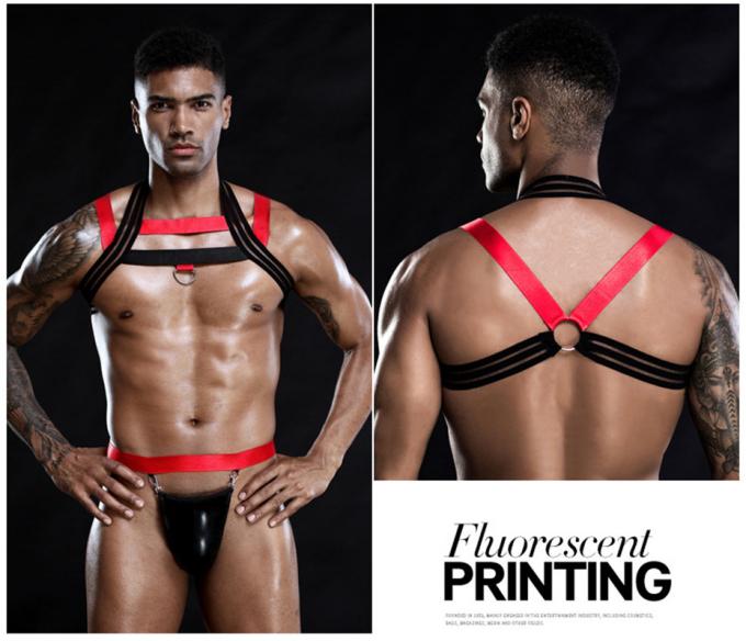 De sexy Bodysuit van het Vestpyjama's van Lingerie Vastgestelde Mensen ′ s Nachtkleding van de Uitrustingscatsuit Hete Erotische