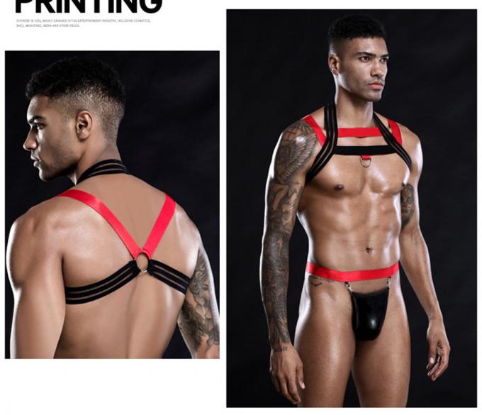 De sexy Bodysuit van het Vestpyjama's van Lingerie Vastgestelde Mensen ′ s Nachtkleding van de Uitrustingscatsuit Hete Erotische