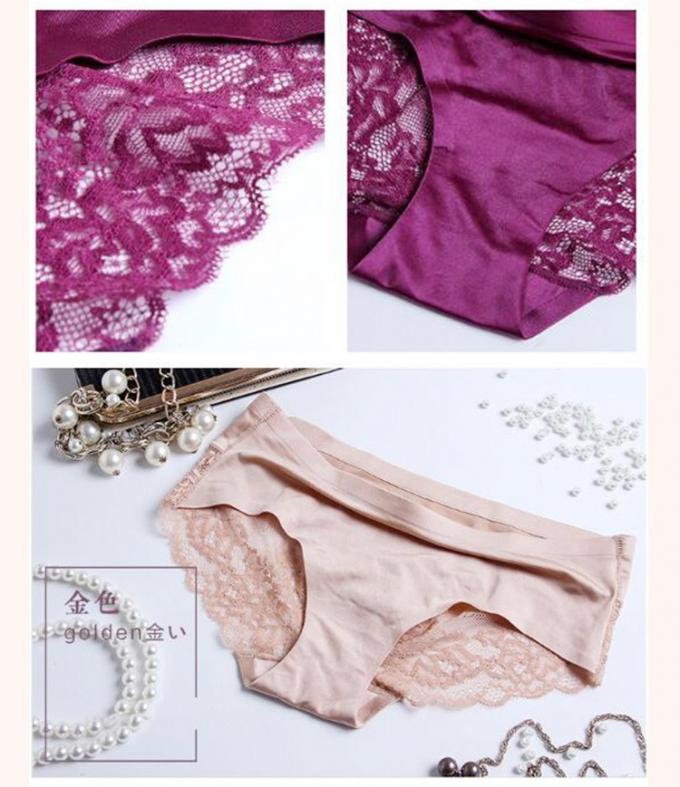 Van het de Damesondergoed van het hennepkant Zijde van het de Damesslipjes de Sexy Naadloze Gebreide Ijs 5