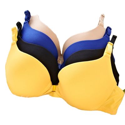 Nylon Katoenen 32a 38A Sexy Vrouwenbustehouders Duidelijk Geverft Front Closure Bra Full Cup