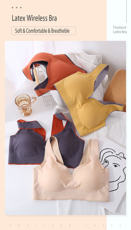 De nylon van het de Bustehouder Comfortabele Duidelijke Geverfte Latex van de Vrouwen Naadloze Sport Achtersluiting