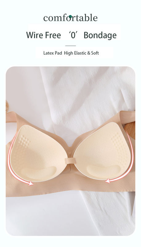 De nylon van het de Bustehouder Comfortabele Duidelijke Geverfte Latex van de Vrouwen Naadloze Sport Achtersluiting