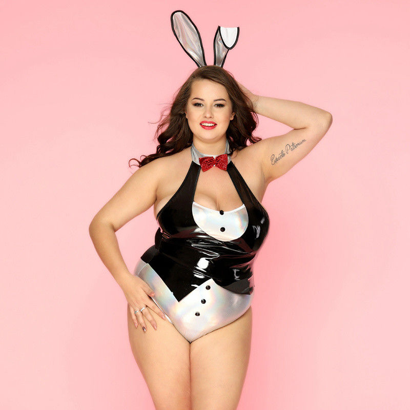Eerste Hete van het Ondergoedreeksen van het Geslachtskant Bodysuit Lingerie Gebreide XXL Bloemen