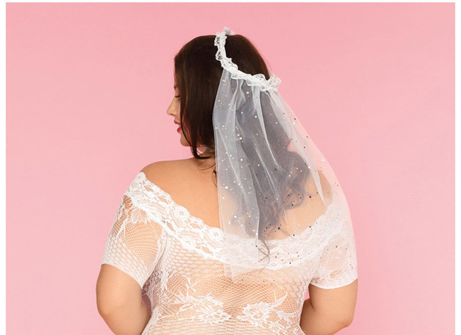 Hete Erotisch plus Babydoll-van het de Damesslipjeshuwelijk 85kg van Lingerie de Grote Vrouwen Vrije Grootte