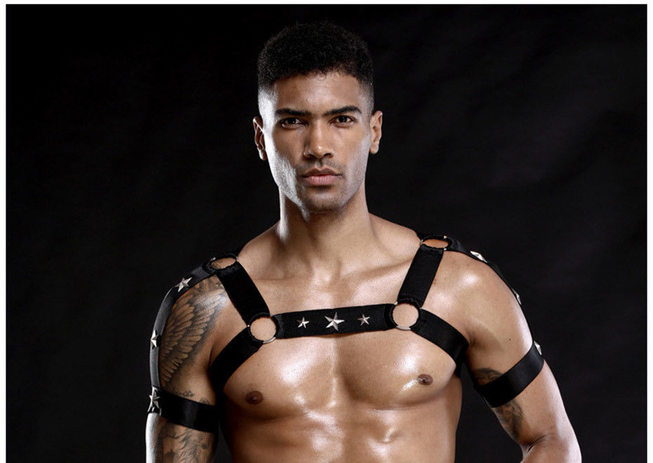 Bodysuit van nachtkledings Sexy Mensen Zwarte Vestmislukking 105cm Taille 76cm het Spel van de Riemrol