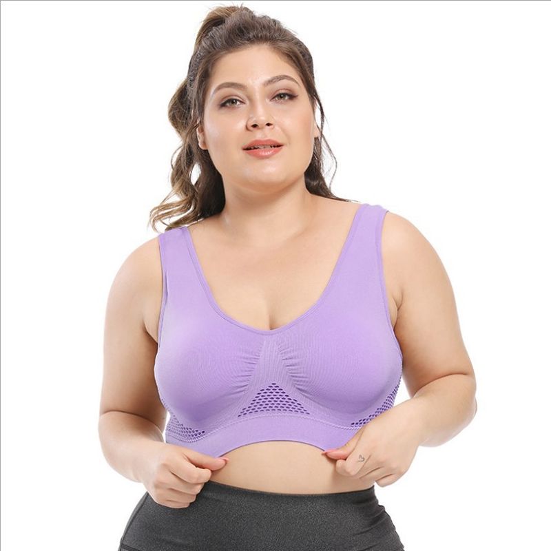 Katoenen van de Damesbustehouders 44C 44D 3XL 4XL van yogasporten Groot Kantondergoed