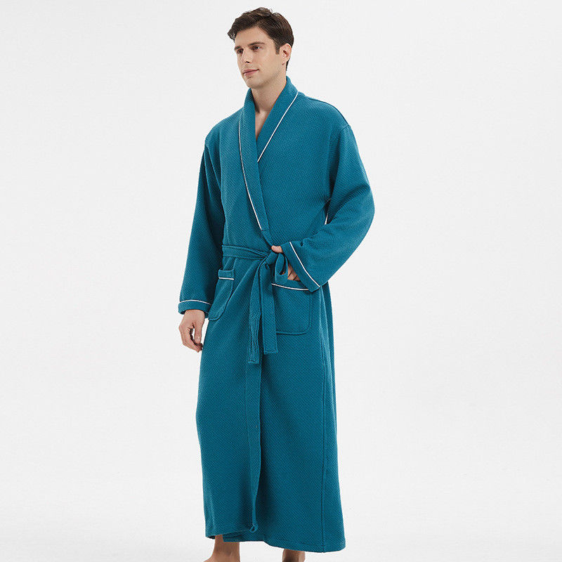 Plus Loungewear-de Nachtkledings Stevige Katoenen van Mensen Stoffen Warme Pyjama voor Mensen