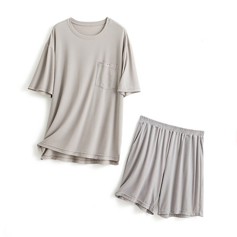 De Nachtkleding van zijdexxl Mensen breide 114cm Zomer van het Kostuumloungewear van de Borst de Blauwe Nacht