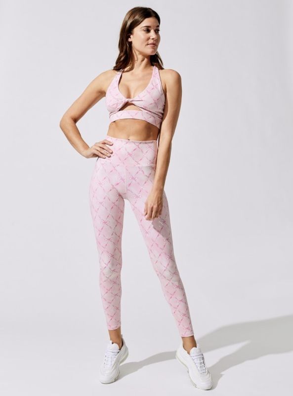 De nylon van de de Trainingbroek van Luipaard Hoge Waisted van de Hennepsporten Bustehouder en de Broek plaatsen 2 PCs