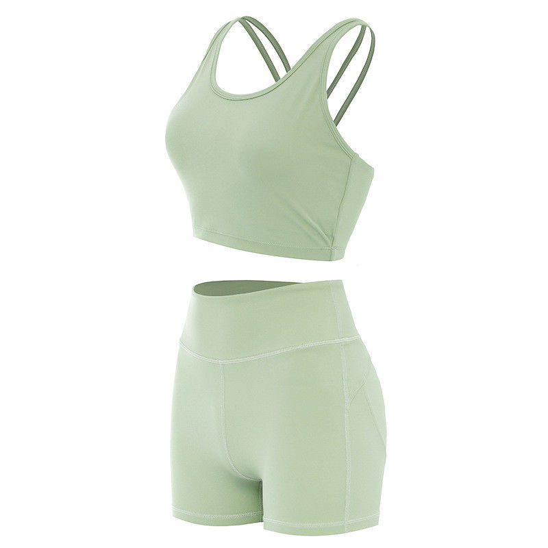 Van de Borrels de Vrouwelijke Sporten van uiteindelifying van de de Bustehouders Geribbelde Naadloze Training Reeksen Activewear