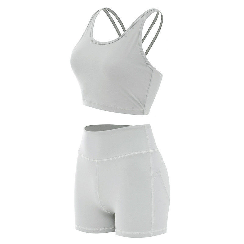 Van de Borrels de Vrouwelijke Sporten van uiteindelifying van de de Bustehouders Geribbelde Naadloze Training Reeksen Activewear