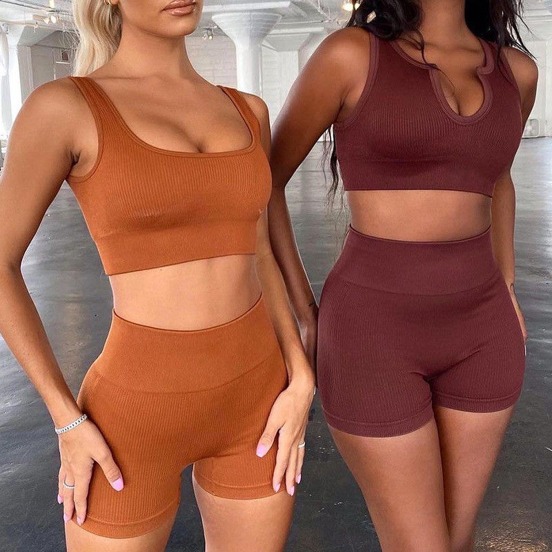 De volledige van het Gewassen Hoogste Sporten van de Kop Lange Koker Bustehouder Elastane 2 PCs/Reeks