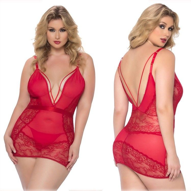 Sexy de Pyjama'snachtkleding van Kantvrouwen
