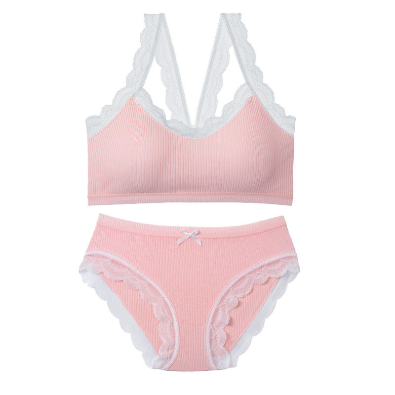 Van de de Bustehouder Vastgestelde XXL 75B 75C 75D Naadloze Draad van het Halter de Sexy Damesslipje Vrije Bustehouder