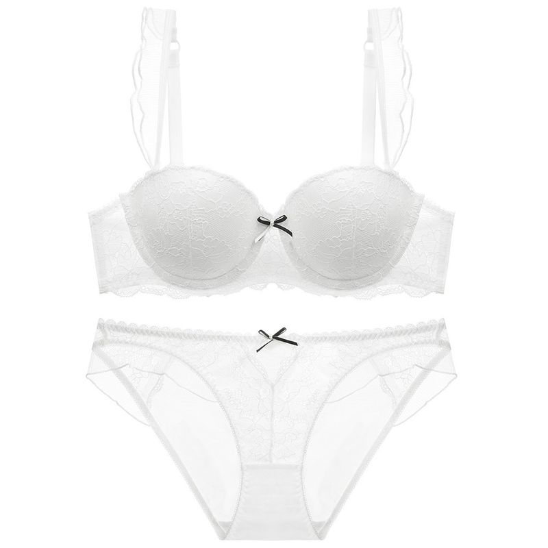 vulden de Witte Uiterst dunne Transparante de Bustehouderxxxl Dames Underwired van 80B 85C 90B 90C niet Bustehouders op